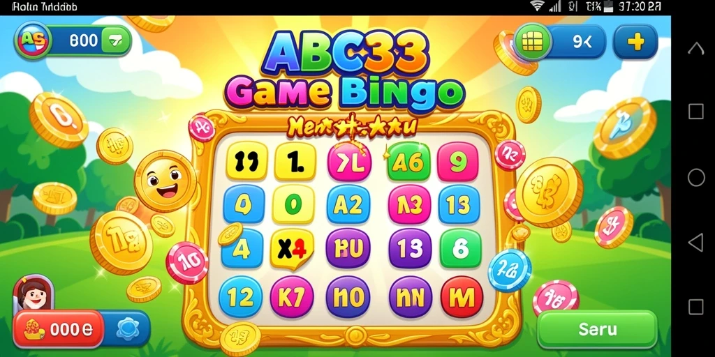Screenshot gameplay menunjukkan suasana seru permainan Bingo ABC33.