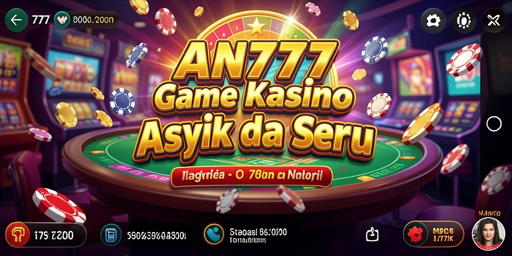 Screenshot gameplay AN777 menampilkan keseruan dalam beraksi di kasino.