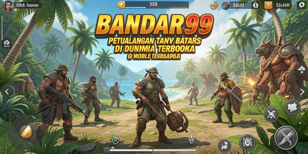 Tampilan gameplay aktif dan dinamis di dunia terbuka BANDAR99.