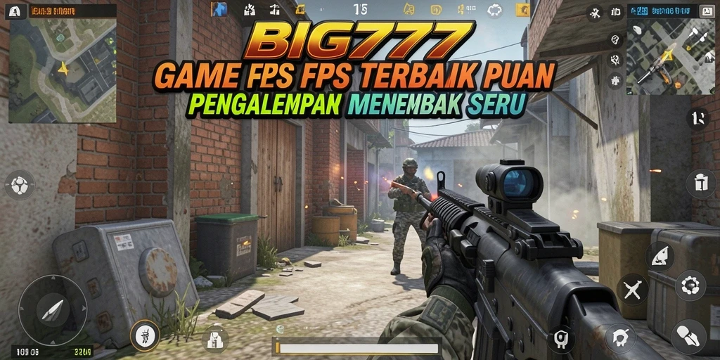 Tampilan menarik dari gameplay intens FPS BIG777.