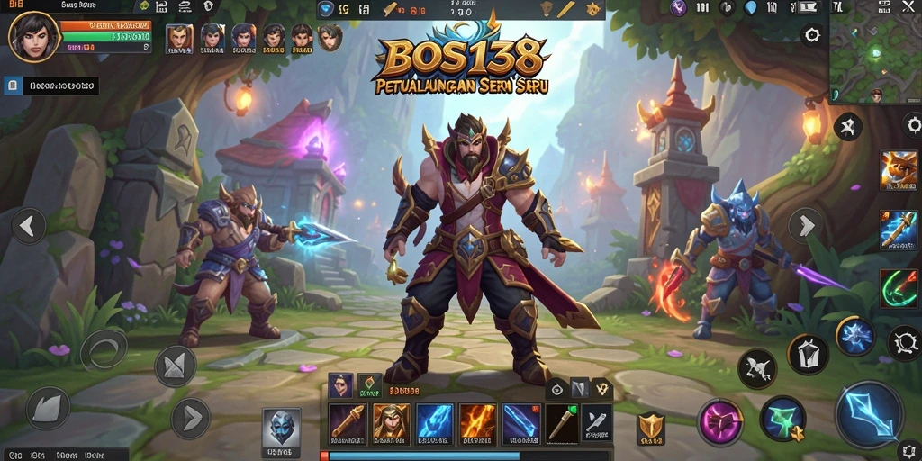 Tampilan seru dari gameplay BOS138 dengan pertarungan hebat.