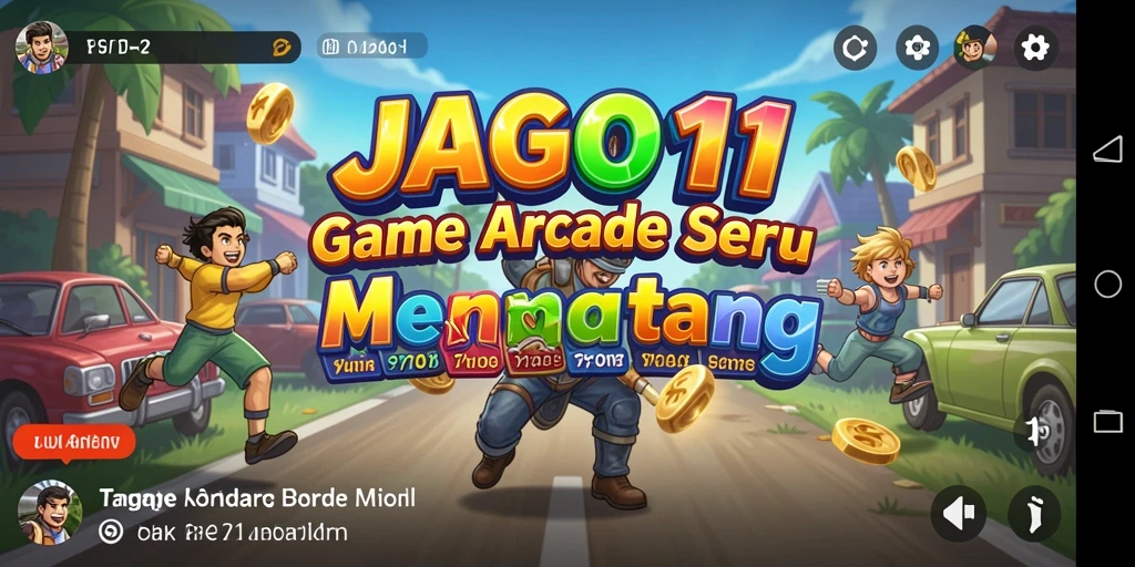 Tampilan gameplay seru dalam JAGO11 yang menantang.