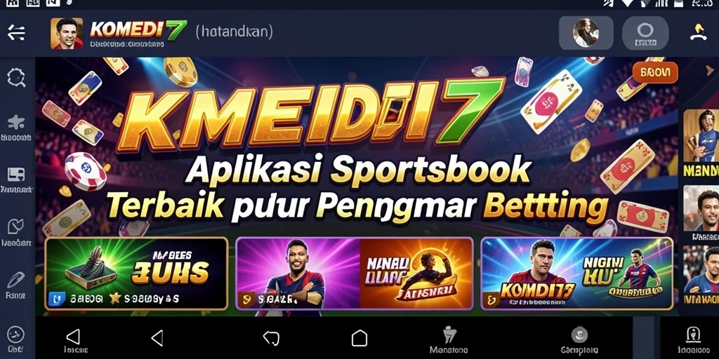 Tampilan seru saat bertaruh di KOMEDI77 dengan fitur Sportsbook.