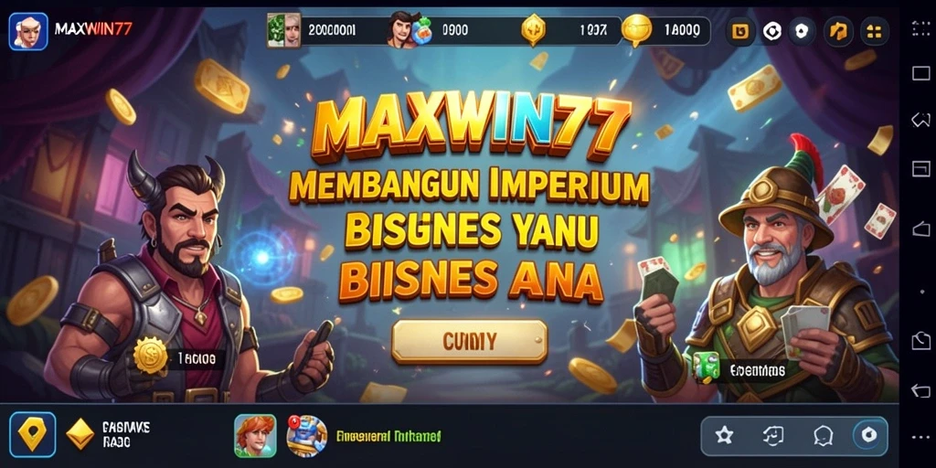 Tampilan gameplay <strong>MAXWIN77</strong> yang menarik dengan berbagai pilihan bisnis.