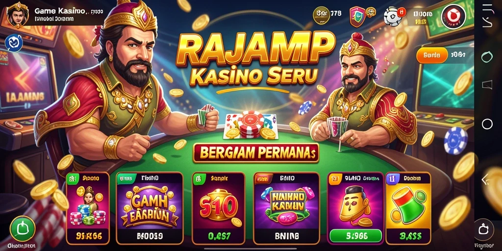 Tampilan gameplay Kasino yang menarik di RAJAMPO.