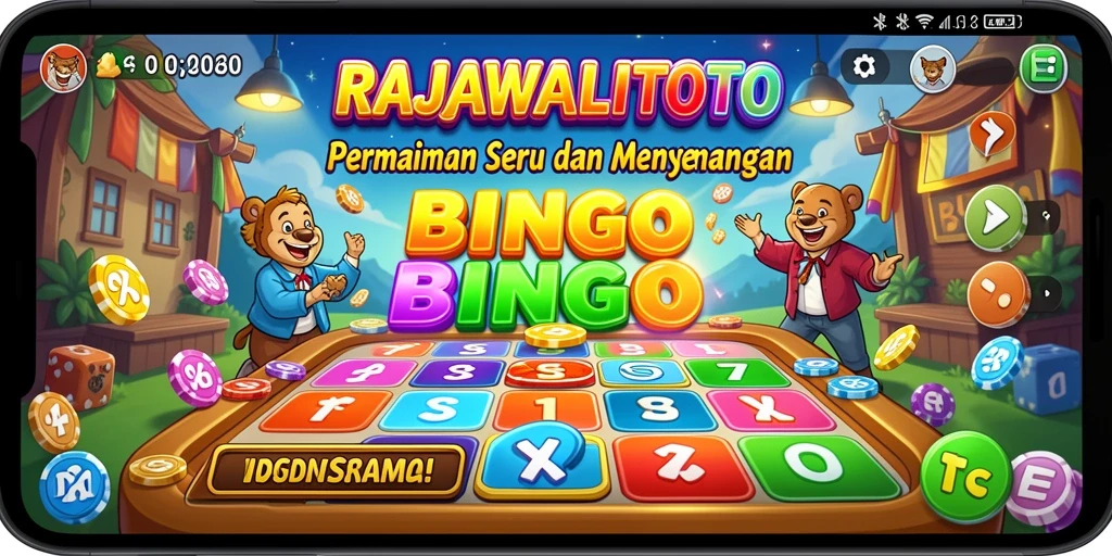 Tampilan gameplay seru dalam RAJAWALITOTO yang penuh warna.