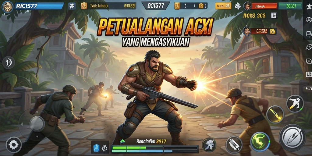 Tampilan menarik dari gameplay RICIS77 yang penuh aksi.