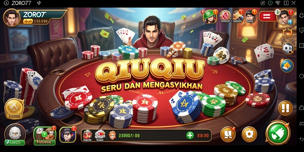 Tangkapan layar gameplay seru ZORO77 dengan pemain yang penuh semangat.